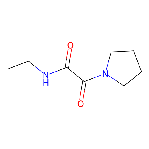 N-ethyl-2-oxo-2-(pyrrolidin-1-yl)acetamide structure