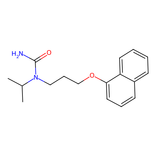 1-(3-Naphthalen-1-yloxypropyl)-1-propan-2-ylurea structure