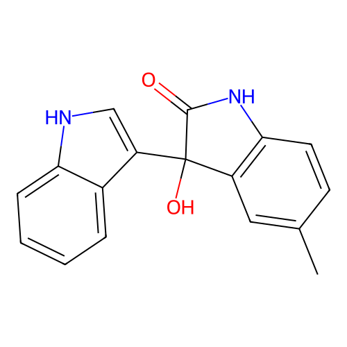 3'-hydroxy-5'-methyl-1',3'-dihydro-1H,2'H-3,3'-biindol-2'-one structure