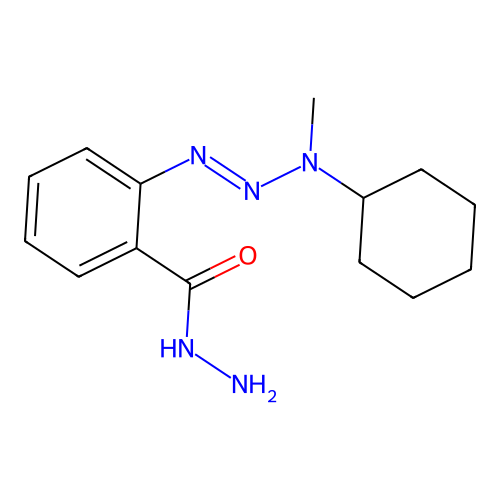 2-[(1e)-3-Cyclohexyl-3-methyltriaz-1-en-1-yl]benzohydrazide structure