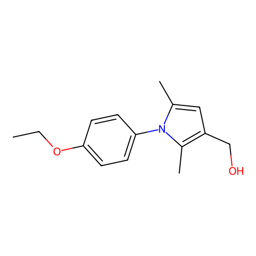 [1-(4-ethoxyphenyl)-2,5-dimethyl-1H-pyrrol-3-yl]methanol structure