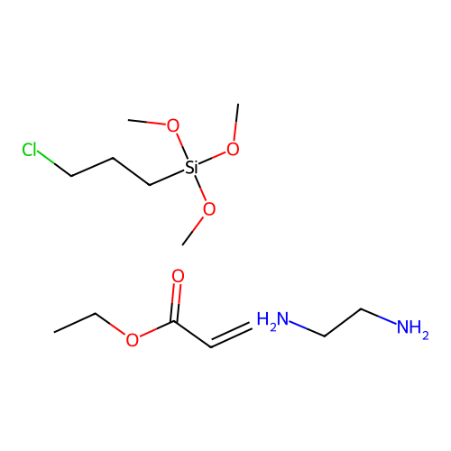 3-Chloropropyl(trimethoxy)silane;ethane-1,2-diamine;ethyl prop-2-enoate structure