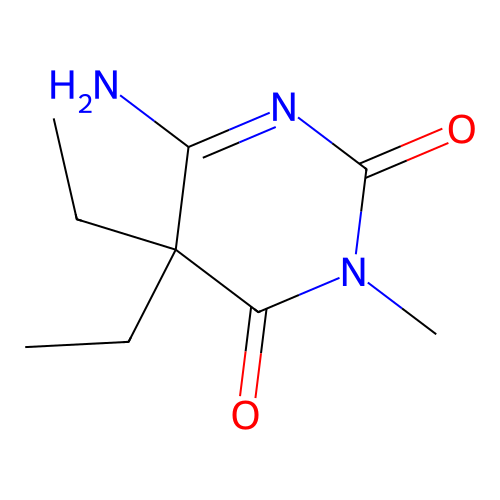 6-Amino-5,5-diethyl-3-methylpyrimidine-2,4-dione structure