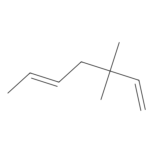 1,5-Heptadiene, 3,3-dimethyl-, (E)- structure