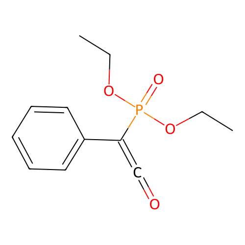 2-Diethoxyphosphoryl-2-phenylethenone structure