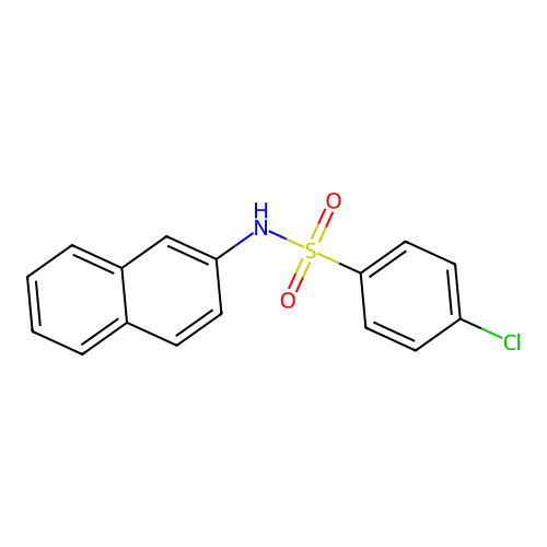 4-chloro-N-(2-naphthyl)benzenesulfonamide structure