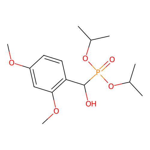 Diisopropyl ((2,4-dimethoxyphenyl)(hydroxy)methyl)phosphonate structure