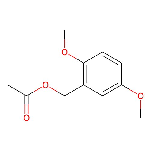 Benzenemethanol, 2,5-dimethoxy-, acetate structure