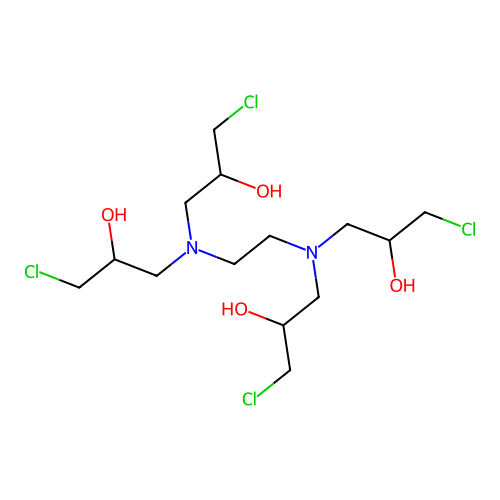 1,1',1'',1'''-(Ethylenedinitrilo)tetrakis(3-chloropropan-2-ol) structure