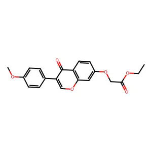 ethyl 2-((3-(4-methoxyphenyl)-4-oxo-4H-chromen-7-yl)oxy)acetate structure