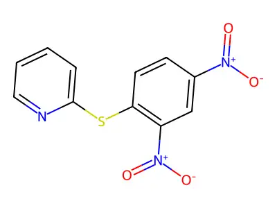 2,4-Dinitro-1-(2-pyridylthio)benzene structure