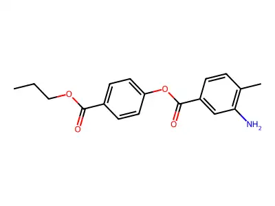 4-(Propoxycarbonyl)phenyl 3-amino-4-methylbenzoate structure