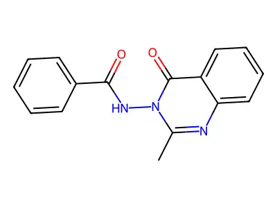 N-(2-methyl-4-oxoquinazolin-3-yl)benzamide structure