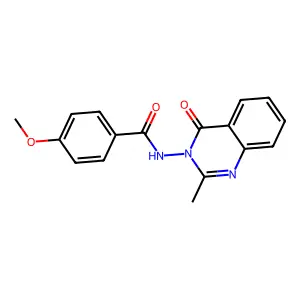 4-methoxy-N-(2-methyl-4-oxoquinazolin-3(4H)-yl)benzamide structure