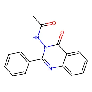 N-(4-Oxo-2-phenyl-4H-quinazolin-3-yl)-acetamide structure