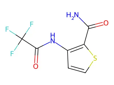 3-[(2,2,2-Trifluoroacetyl)amino]thiophene-2-carboxamide structure