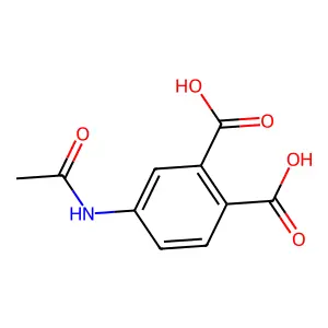 4-(乙酰氨基)-1,2-苯二甲酸 structure