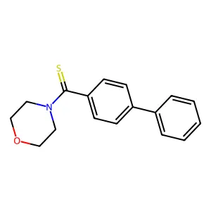 Biphenyl-4-yl(morpholin-4-yl)methanethione structure