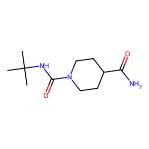 N1-Tert-butylpiperidine-1,4-dicarboxamide structure