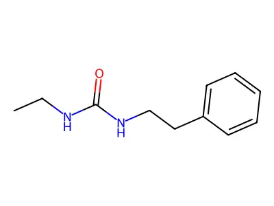 Urea, 1-ethyl-3-phenethyl- structure