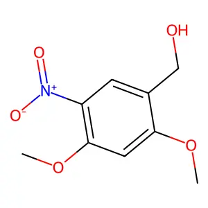 (2,4-Dimethoxy-5-nitrophenyl)methanol structure