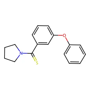 (3-Phenoxyphenyl)-pyrrolidin-1-ylmethanethione structure