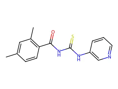 2,4-dimethyl-N-(pyridin-3-ylcarbamothioyl)benzamide structure