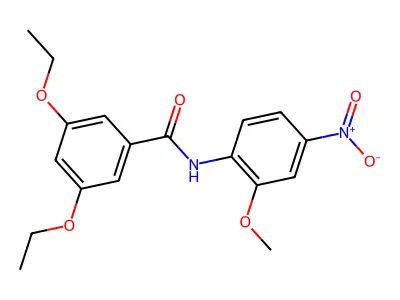 3,5-diethoxy-N-(2-methoxy-4-nitrophenyl)benzamide structure