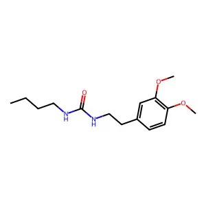 1-Butyl-3-(3,4-dimethoxyphenethyl)urea structure