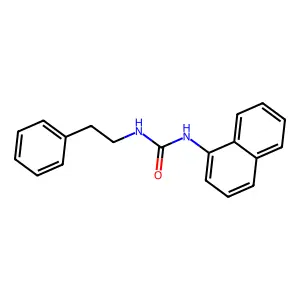 1-(1-Naphthyl)-3-(2-phenylethyl)urea structure
