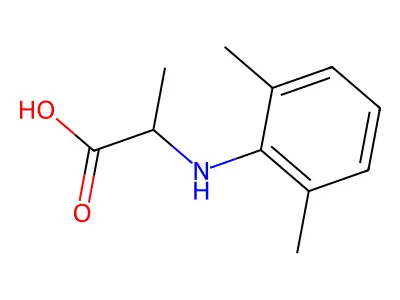 L-Alanine, N-(2,6-dimethylphenyl)- structure