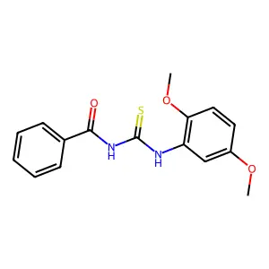 N-[(2,5-dimethoxyphenyl)carbamothioyl]benzamide structure
