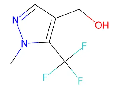 (1-methyl-5-(trifluoromethyl)-1H-pyrazol-4-yl)methanol structure