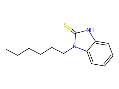 2H-Benzimidazole-2-thione, 1-hexyl-1,3-dihydro- structure