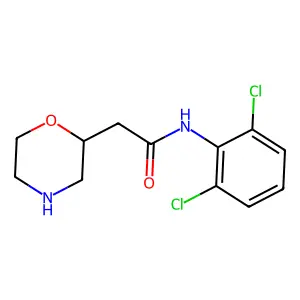 Acetanilide, 2',6'-dichloro-2-morpholino- structure