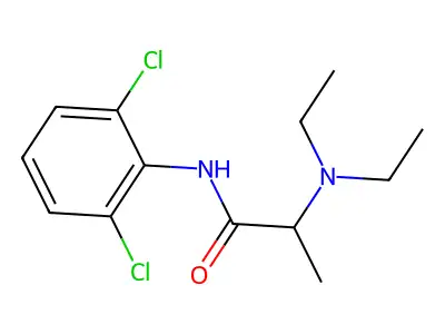 N-(2,6-Dichlorophenyl)-2-(diethylamino)propanamide structure