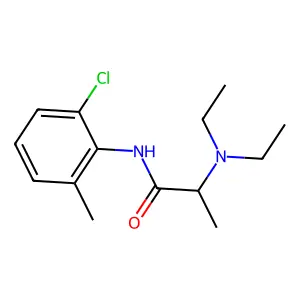 N-(2-Chloro-6-methylphenyl)-2-(diethylamino)propanimidic acid structure