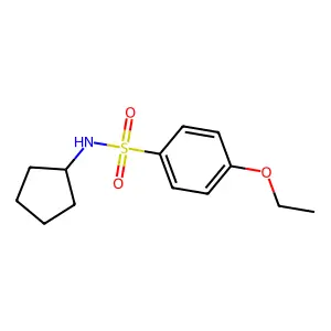 N-cyclopentyl-4-ethoxybenzenesulfonamide structure