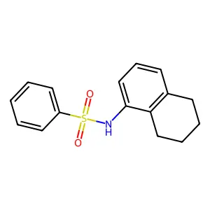 N-(5,6,7,8-tetrahydronaphthalen-1-yl)benzenesulfonamide structure