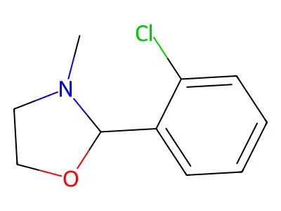 Oxazolidine, 2-(o-chlorophenyl)-3-methyl- structure