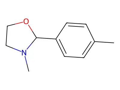 3-Methyl-2-(4-methylphenyl)-1,3-oxazolidine structure
