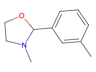 3-Methyl-2-(3-methylphenyl)-1,3-oxazolidine structure