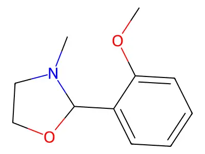 2-(2-Methoxyphenyl)-3-methyl-1,3-oxazolidine structure