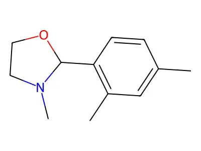 2-(2,4-Dimethylphenyl)-3-methyl-1,3-oxazolidine structure
