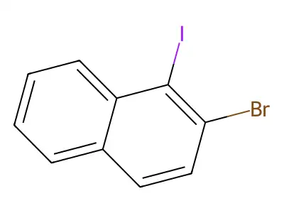 1-Bromo-4-iodonaphthalene structure