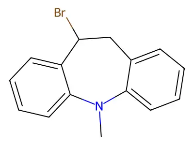 10-Bromo-10,11-dihydro-5-methyl-5H-dibenz[b,f]azepine structure