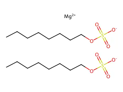 Sulfuric acid, monooctyl ester, magnesium salt (2:1) structure
