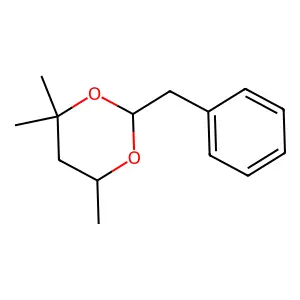1,3-Dioxane, 4,4,6-trimethyl-2-(phenylmethyl)- structure