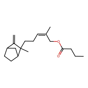 Santalyl butyrate structure