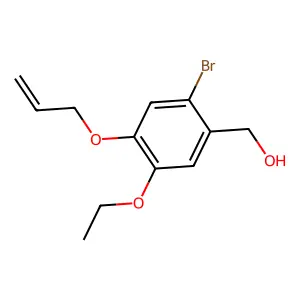[2-Bromo-5-ethoxy-4-(prop-2-en-1-yloxy)phenyl]methanol structure